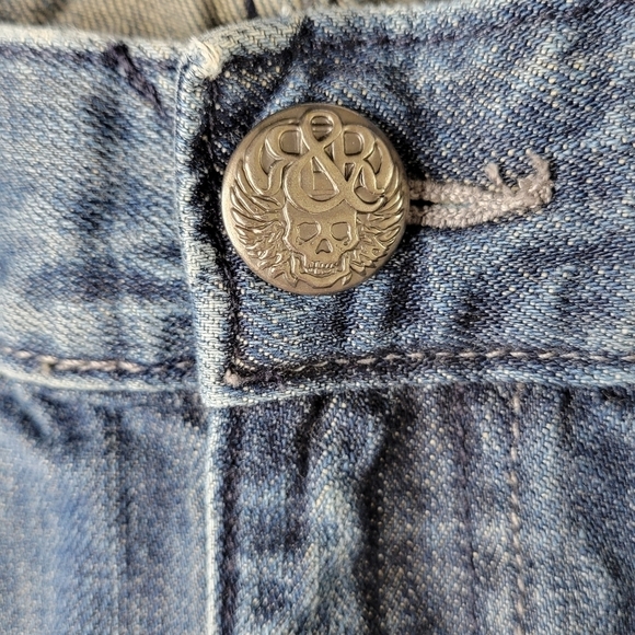 Rock & Republic Jeans Men Size 36 36X31 Relaxed Straight Leg Distressed Cotton - Picture 4 of 15